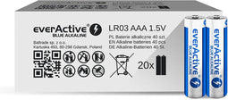 Alkaline batterijen AAA / LR03 everActive Blue Alkaline - 40 stuks, gelimiteerde oplage