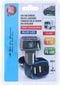 All Ride Autolader USB - 2x USB-A en USB-C Aansluiting - Power Delivery/ Fast Charge 18W - Aansluiting op Sigarettenaansteker Auto - Kunststof - Zwart