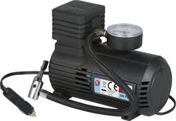 All Ride Draagbare Compressor - Luchtcompressor 15Bar - Voertuig Aansluiting Sigarettenaansteker - Incl. Luchtslang 45 CM - 140 x 80 x 170 MM - Vermogen 144W - Kunststof - Zwart