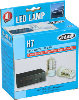 All Ride H7 Autolampen - LED - 26 LED- 12 V - Wit Licht