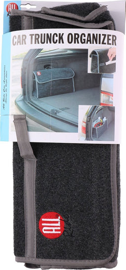 All Ride Kofferbak Organizer - 17 Liter - 50 x 24 x 14 CM - Stevig Materiaal - Grijs
