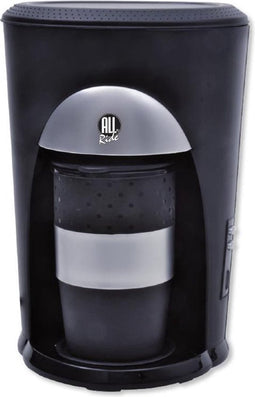 All Ride Koffiezetapparaat 12Volt Auto en Vrachtwagen - Koffiepadmachine voor Koffiepads - Koffiezet Apparaat met Koffiebeker - Auto Accessoiries voor Onderweg - Zwart
