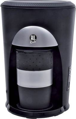 All Ride Koffiezetapparaat 24Volt Auto en Vrachtwagen - Koffiepadmachine voor Koffiepads - Koffiezet Apparaat met Koffiebeker - Auto Accessoiries voor Onderweg - Zwart