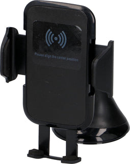 All Ride Telefoonhouder - Draadloos Opladen - Universeel - 5W - 5V/1A - Zwart