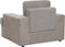 ALLA - Fauteuil set van 2 - Taupe - Polyester