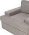 ALLA - Fauteuil - Taupe - Polyester