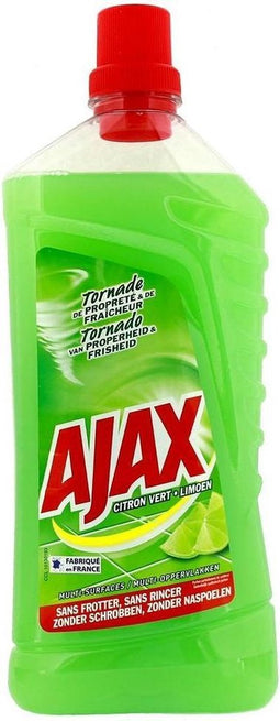 Allesreiniger ajax limoen fris 1250ml - 12 stuks