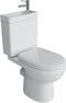 Allibert duoblok toiletset - 81x65x36.5cm - inclusief porseleinen fontein - met kraan en afvoer - keramiek wit