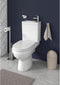 Allibert duoblok toiletset - 81x65x36.5cm - inclusief porseleinen fontein - met kraan en afvoer - keramiek wit