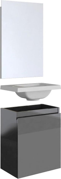 Allibert Porto Pack fonteinset 40x51cm blauw mat