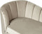 ALLIER - Chaise longue - Beige - Linkerzijde - Fluweel
