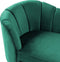 ALLIER - Chaise longue - Groen - Linkerzijde - Fluweel