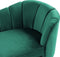 ALLIER - Chaise longue - Groen - Rechterzijde - Fluweel