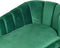 ALLIER - Chaise longue - Groen - Rechterzijde - Fluweel