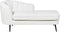 ALLIER - Chaise longue - Off-white - Linkerzijde - Bouclé