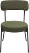ALLISON - Eetkamerstoel set van 2 - Donkergroen - Bouclé