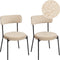 ALLISON - Eetkamerstoel set van 2 - Lichtbeige - Bouclé