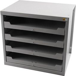Allit 455805 Behuizing voor ladesysteem EuroPlus Depot M (b x h x d) 380 x 465 x 505 mm Grijs 1 stuk(s)