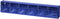 Allit 464440 Assortimentsbakken VarioPlus ProFlip 6 (b x h x d) 600 x 115 x 95 mm Blauw, Transparant 1 stuk(s)