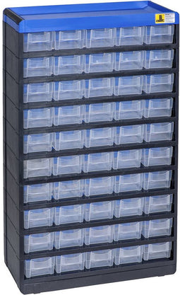 Allit 464660 Opbergkast voor kleine onderdelen VarioPlus Pro 53/100 (b x h x d) 300 x 525 x 135 mm Zwart, Blauw 1 stuk(