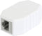 Allnet ALL-RJ45-Magnet RJ45-zekeringskoppeling, uitwerpbus, PoE-compatibel, tot 10 Gbit 193972 Stekker, recht Wit 1 stu