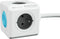 Allocacoc 10900/FREXSH PowerCube Extended SmartHome, stekkerdoos Type E, 4 sockets, 1.5m, wit/grijs (BN1020)