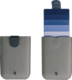 Allocacoc Dax V2 Portemonnee/Bankpashouder - Blauw/Grijs
