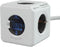 Allocacoc PowerCube Extended Monitor Stekkerdoos - NL/DE (Type F) - Kabel Lengte 1.5 - Wit