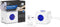 Allocacoc PowerCube Extended Stekkerdoos - NL/DE (Type F) - Geschikt voor 4 stekkers en 2 USB-Poorten - Kabel 1,5 mtr. - Wit/Blauw