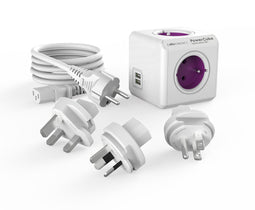 Allocacoc PowerCube ReWirable USB 3x plug IEC EU Cable (FR)