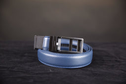 Allocacoc StretchBelt - Heren Riem - Leer - Flesopener - Blauw - Elastisch
