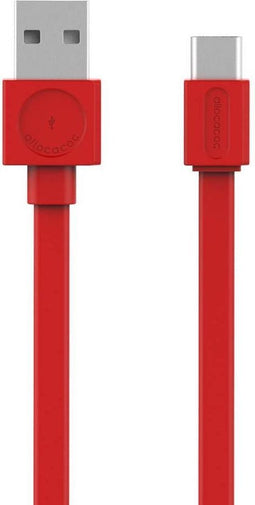 Allocacoc - USB-C Kabel - Oplaadkabel - 1.5 Meter - Rood
