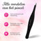Allures Epileer Pincet - Punt Pincet - Slanted - Epileren - Beauty - Zwart - RVS