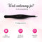 Allures Epileer Pincet - Punt Pincet - Slanted - Epileren - Beauty - Zwart - RVS