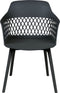 ALMIRA - Eetkamerstoel set van 2 - Zwart - Polypropyleen
