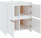 vidaXL - Dressoir - 70x41x75 - cm - bewerkt - hout - wit