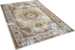 ALMUS - Laagpolig vloerkleed - Beige - 160 x 230 cm - Katoen