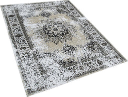 ALMUS - Laagpolig vloerkleed - Grijs - 160 x 230 cm - Katoen