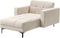 ALNES - Chaise longue - Beige - Polyester
