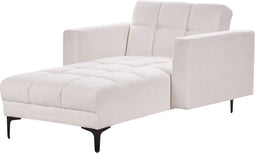 ALNES - Chaise longue - Off-white - Polyester