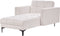 ALNES - Chaise longue - Off-white - Polyester