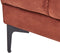 ALNES - Chaise longue - Rood - Polyester