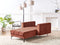 ALNES - Chaise longue - Rood - Polyester