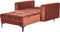 ALNES - Chaise longue - Rood - Polyester