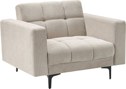 ALNES - Fauteuil - Beige - Polyester