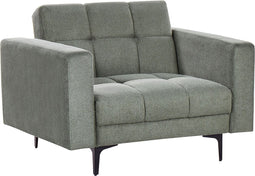 ALNES - Fauteuil - Groen - Stof