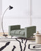 ALNES - Fauteuil - Groen - Stof