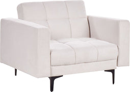 ALNES - Fauteuil - Off-white - Polyester