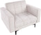 ALNES - Fauteuil - Off-white - Polyester