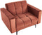 ALNES - Fauteuil - Rood - Polyester